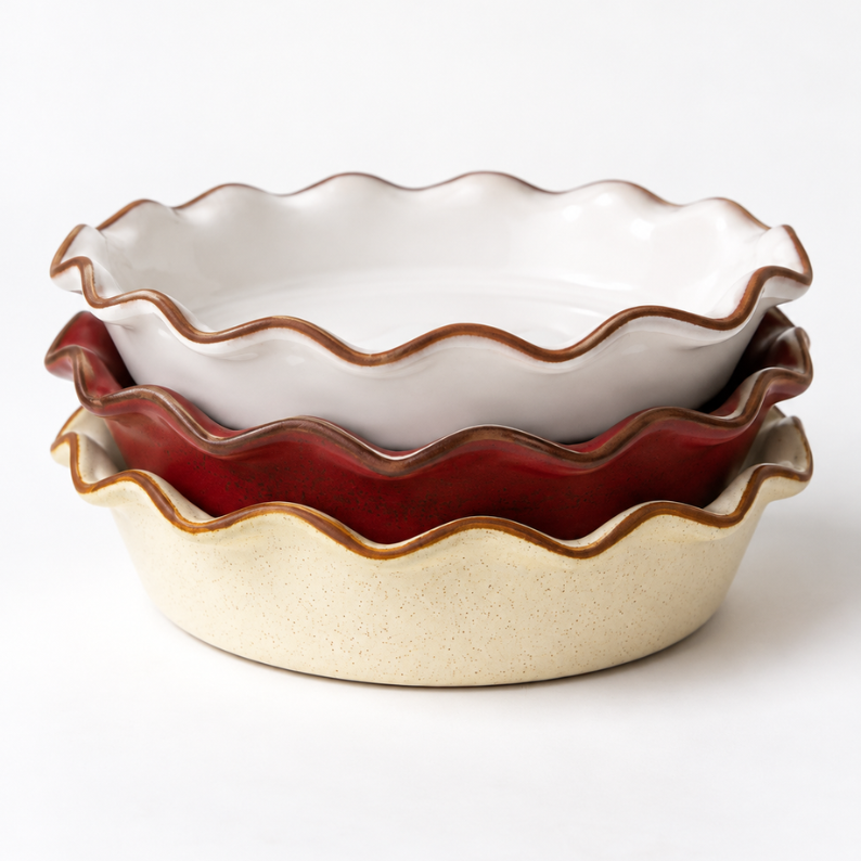 Pie Dish — Holiday Assortment — handcrafted ceramics by JJ Potts